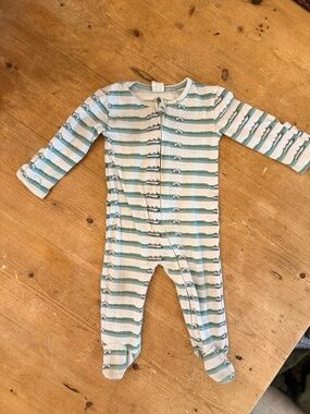 kate quinn Ship Footed Baby One-Piece